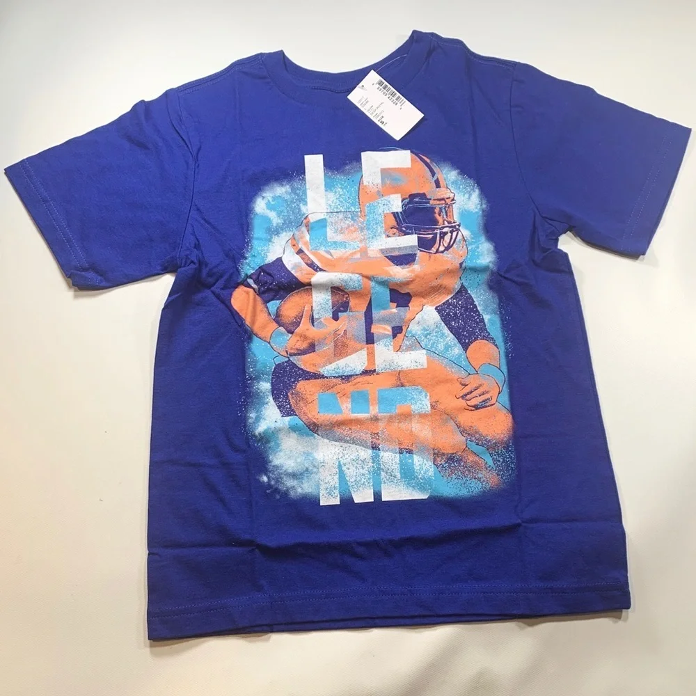 Children’s Place | Blue Graphic Football Tee New With Tags NWT